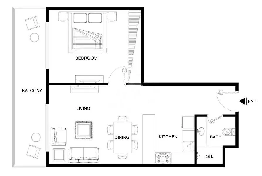 Apartmán Bright 1Br With Balcony In Luma 22 Dubaj Spojené arabské emiráty